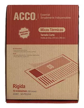 Mica térmica ACCO tamaño carta 10 milési