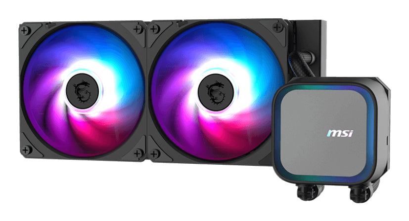 MAG CORELIQUID A13 240 - VENTILADOR P/CPU MSI (MAG CORELIQUID A13 240) ARGB,ENFRIAMIENTO LIQUIDO, 2 FAN, 2400MM, NEGRO
