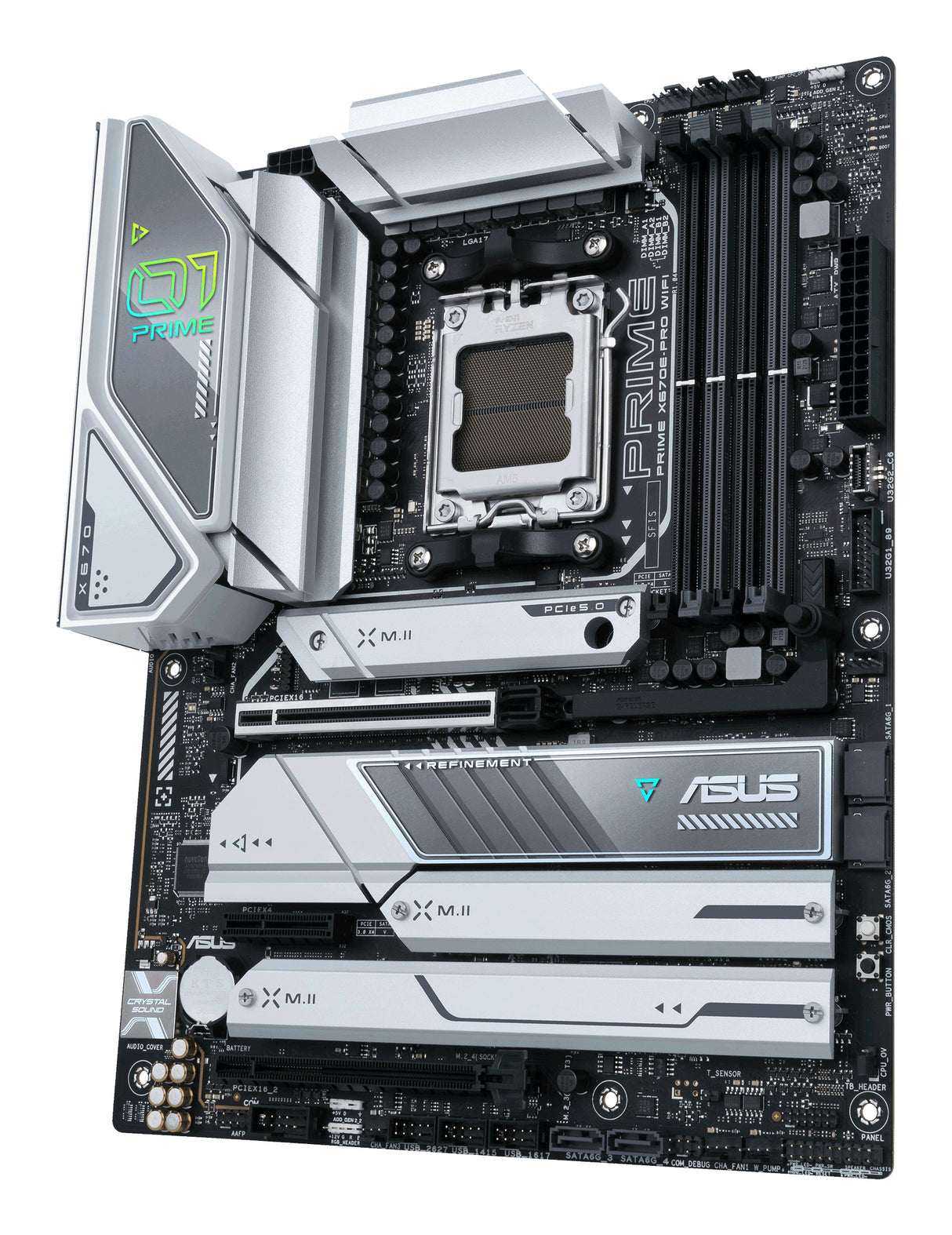 ASUS PRIME X670E-PRO WIFI placas base AMD Zócalo AM5 DDR5-SDRAM 4
