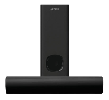 Barra ACTECK de Sonido Dynamic Trim BS465 Subwoofer Alambrico Bluetooth + HDMI + Óptico + 60W + Alimentación 110v Negro 