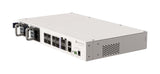 CRS510-8XS-2XQ-IN, Switch CPU 650MHz, 128MB RAM, 1 Eth 10/100, 8 SFP28 25G, 2 QSFP28 100G, CA/CD y 802.3bt PoE-in, Route