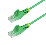 StarTech.com Cable de Red Ethernet CAT6 Delgado sin Enganches Verde de 15m - Cable RJ45 Snagless Slim 28AWG - Alambre de