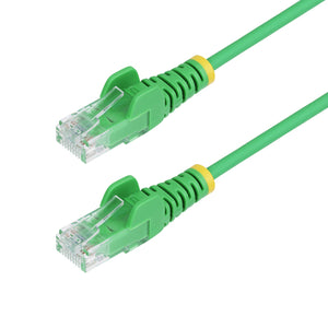 StarTech.com Cable de Red Ethernet CAT6 Delgado sin Enganches Verde de 15m - Cable RJ45 Snagless Slim 28AWG - Alambre de