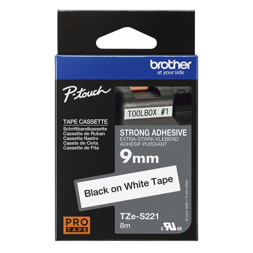 Brother TZE-S221 cinta para impresora de etiquetas TZ