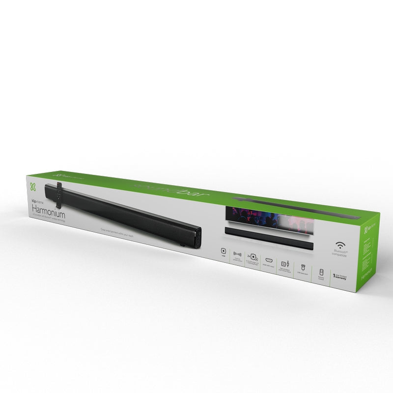 Klip Xtreme Harmonium Negro 2.0 canales 100 W, 8 Ohmio, KSB-001 | Altavoces soundbar
