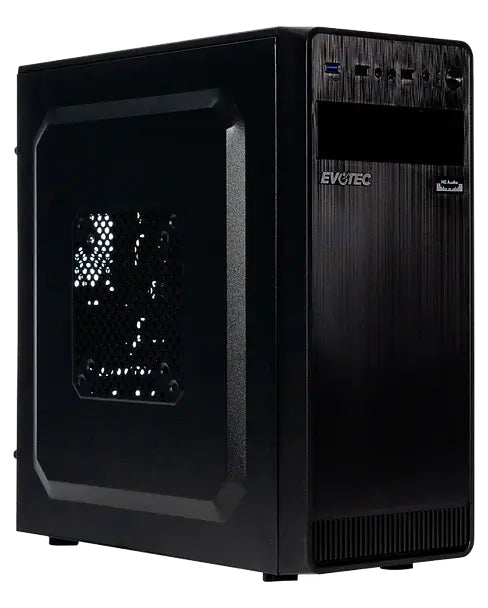 Evotec Vertec Intel® Core™ i3 i3-12100 8 GB DDR4-SDRAM 480 GB SSD Windows 11 Pro Torre PC Negro