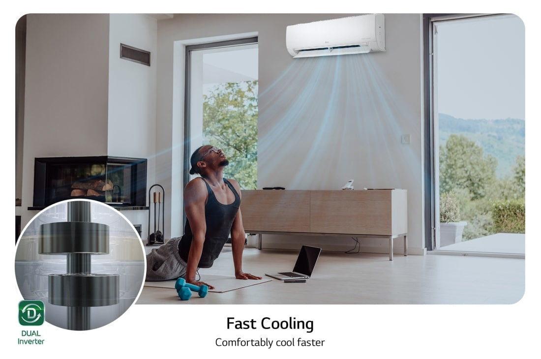 LG VX242C3 sistema de aire acondicionado dividido Blanco Si 2280 W 1760 W