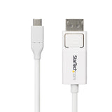 StarTech.com Cable USB C a DisplayPort 1.2 4K 60Hz de 2m - Adaptador de Vídeo Bidireccional DP a USB Tipo C - HDR - para