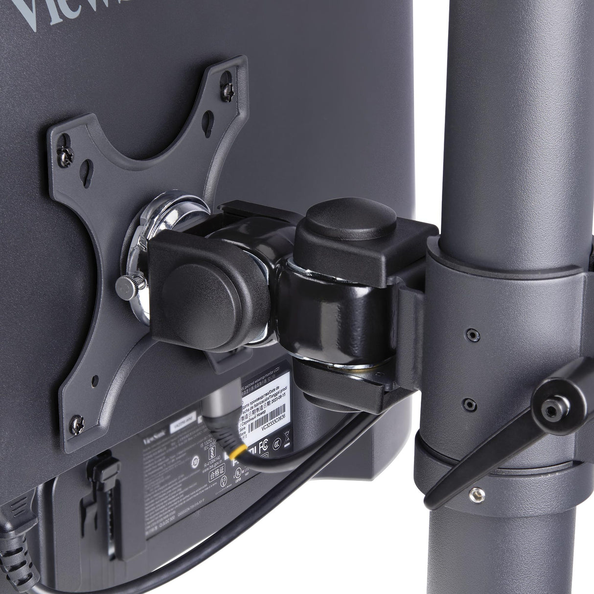 StarTech.com Soporte de Sobremesa para Dos Monitores Apilados Verticalmente de 49" 16:9 o 32:9 - Capacidad de Carga