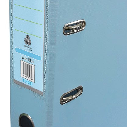 Techmakro FI614003 carpeta de cartón Carta Azul, Anillo D, Almacenamiento, Cloruro de polivinilo (PVC)