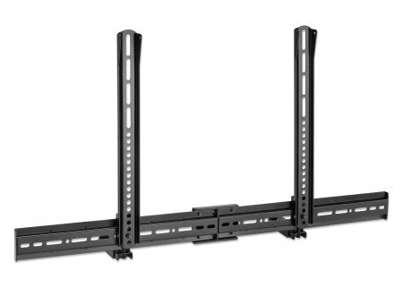 Manhattan Soporte universal para barra de sonido soportes de altavoces Pared 15 kg Plástico, Acero Negro