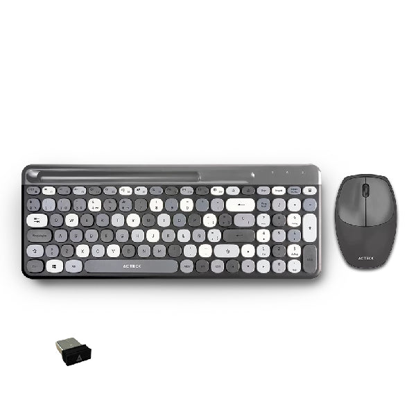 Acteck MK470 teclado Ratón incluido Hogar RF inalámbrico Multicolor, AC-935180