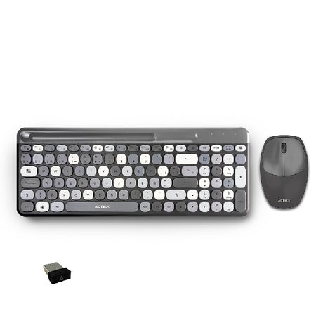 Acteck MK470 teclado Ratón incluido Hogar RF inalámbrico Multicolor, AC-935180