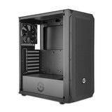 Getttech Gaming Gabinete GCM-ASGX1-01BK, Diseño Moderno, Ventilación Eficiente, Soporte ATX