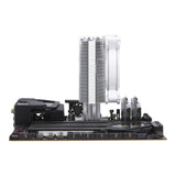 Cooler Master Hyper 212 Halo White Procesador Enfriador de aire 12 cm Blanco, 650 RPM, 2050 RPM
