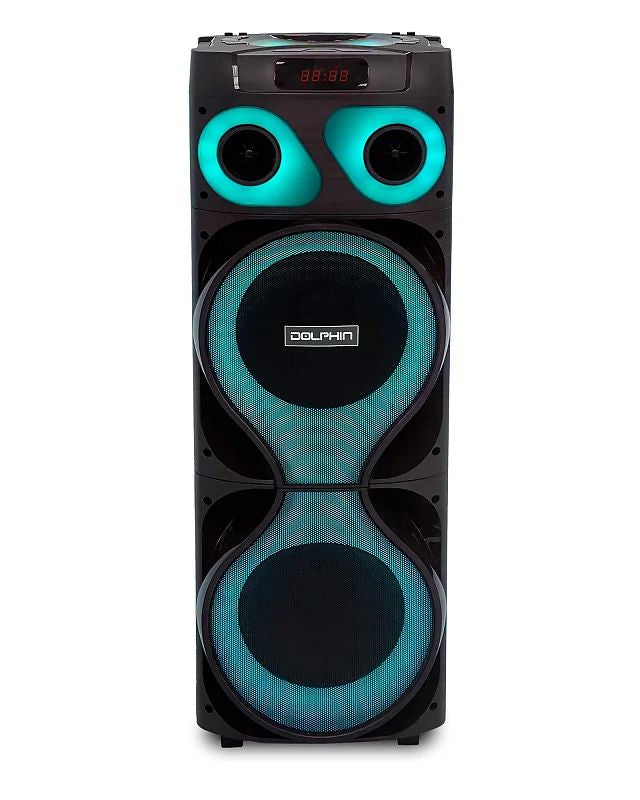 BOCINA DOLPHIN MOD. SP-2150RBT 2X12” BT USB AUX MIC
