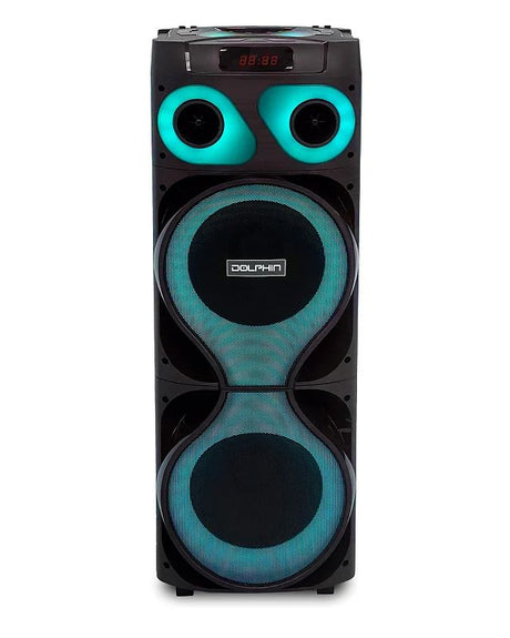 BOCINA DOLPHIN MOD. SP-2150RBT 2X12” BT USB AUX MIC