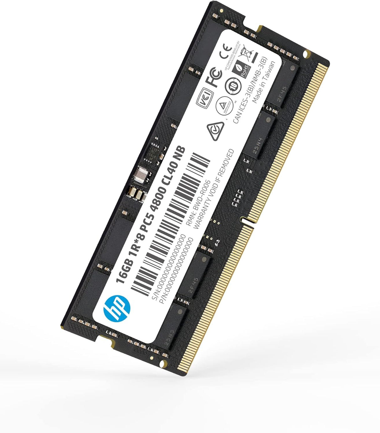 HP 6H310AA módulo de memoria 16 GB 1 x 16 GB DDR5 262-pin SO-DIMM, 4800 MHz