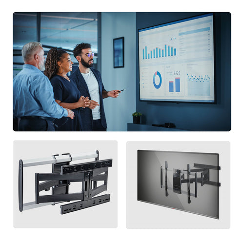 StarTech.com Soporte VESA de Pared Ultra Delgado para TV hasta 65" - Soporte Ultra Delgado Articulado para Pantalla