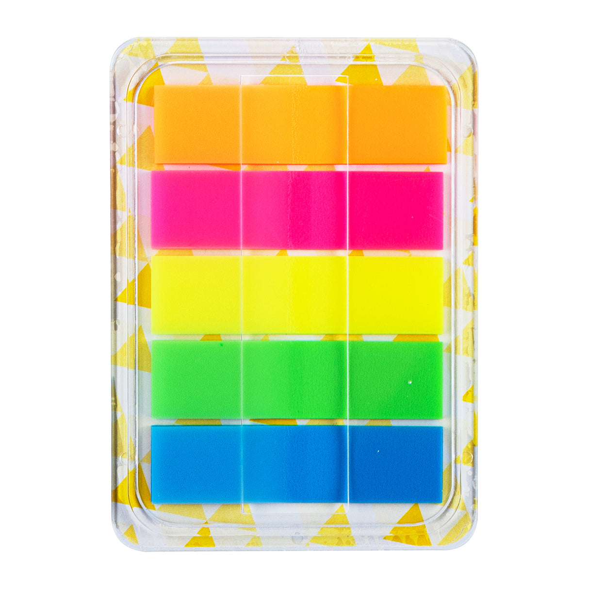 Deli EA10202 pestaña autoadhesiva 100 hojas Azul, Verde, Naranja, Rosa, Amarillo, Etiqueta en blanco, Plástico
