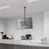 Manhattan Soporte de techo para TV/monitores, para pantallas de 37" a 65", altura ajustable de 70 a
