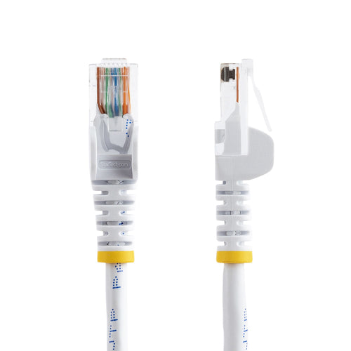 StarTech.com Cable de 3m Blanco de Red Fast Ethernet Cat5e RJ45 sin Enganche - Cable Patch Snagless Cables de red 3 m Ca