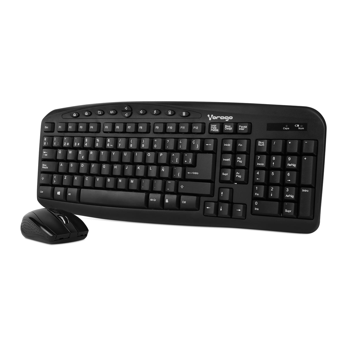 Vorago KM-303 teclado Ratón incluido Universal RF inalámbrico QWERTY Español Negro