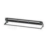 Tripp Lite N252-P24 Panel de Conexiones Cat6 de 24 Puertos – Cumple con PoE+, 110 / Krone, 568A/B, RJ45 Ethernet, Instal