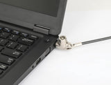 Manhattan Candado para portátil (Nano) con 2 llaves, compatible con ranura Nano, cable de 1,5 m, antirrobo, cable de acero con funda PVC transparente, garantía de por vida Cable Negro, Translúcido Portátil Llave Kensington, Nano