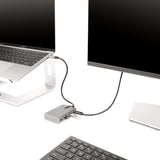 StarTech.com Hub Ladrón USB-C de 4 Puertos con Modo Alt de DP para USB-C y Salida de Vídeo de 4K 60Hz - 3x USB-A - 1x US