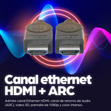 Manhattan Cable HDMI de Alta Velocidad con Canal Ethernet Cable 7,5 m HDMI tipo A (Estándar) HDMI tipo A (Estándar) Mach