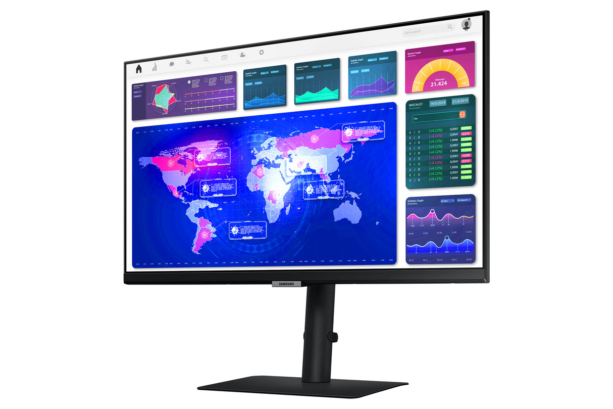 Samsung ViewFinity LS24A600NALXZX Monitor 61 cm (24") 2560 x 1440 Pixeles Quad HD LED Negro