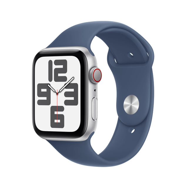 Apple Watch SE OLED 44 mm Digital 368 x 448 Pixeles Pantalla táctil 4G Plata Wifi GPS (satélite)
