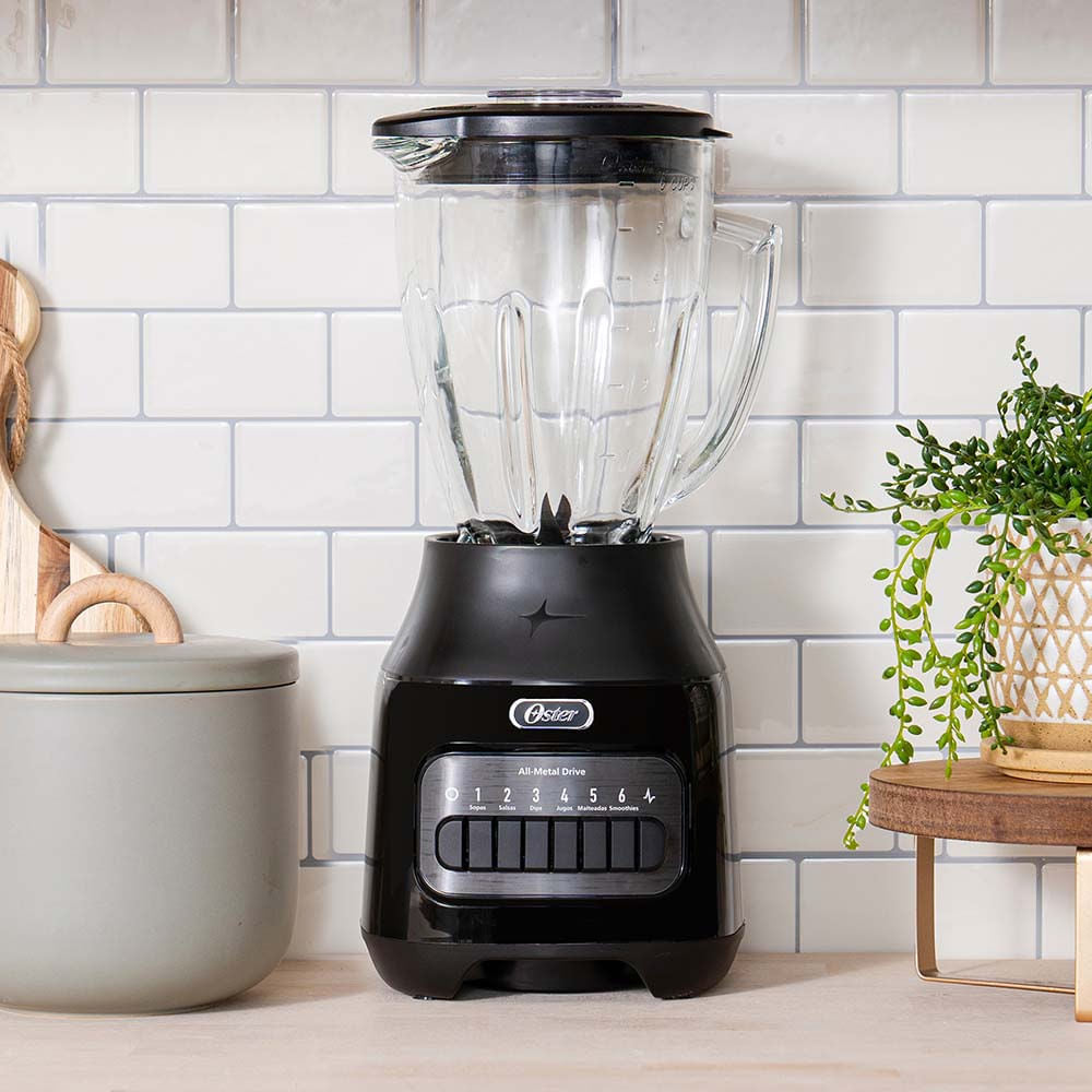 Oster BLSTPEG-BPB 1.5 L Batidora de mesa 800 W Negro, Función de pulso, Picahielos