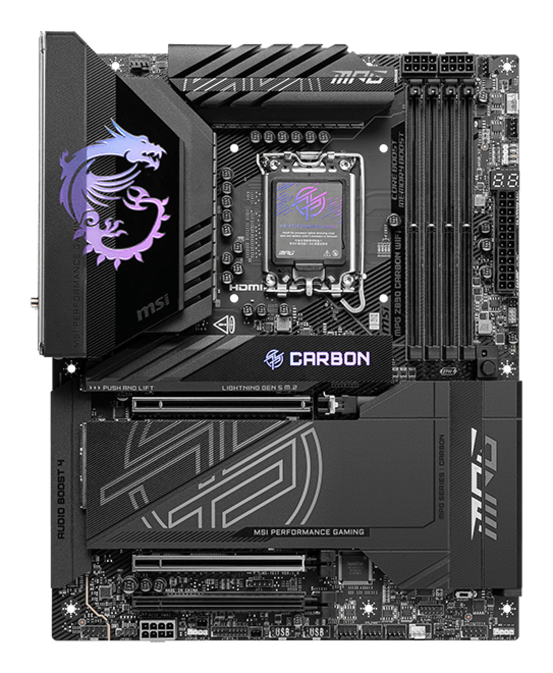 MSI MPG Z890 CARBON WIFI placas base Intel LGA 1851 (Socket V1) Intel Core Ultra (Series 2) LGA 1851