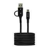Vorago CAB-126 cable USB 1 m USB A/USB C USB C 60 W Negro