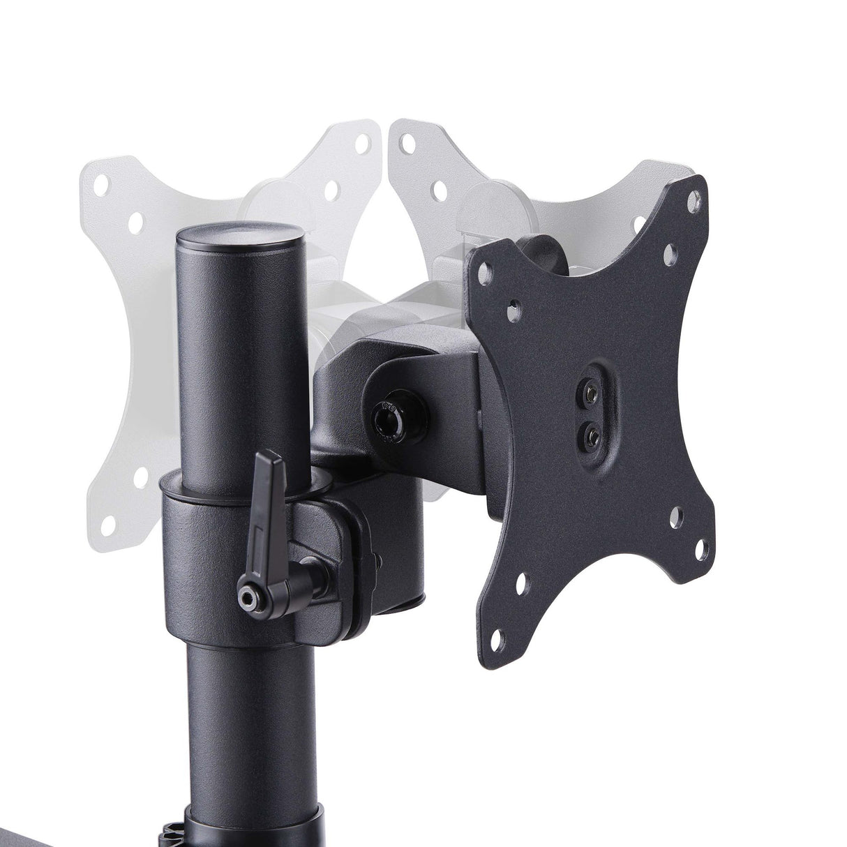 StarTech.com Soporte de Escritorio para 3 Monitores VESA 75x75/100x100 de 27 Pulgadas - Grommet o Abrazadera en C - Ajus