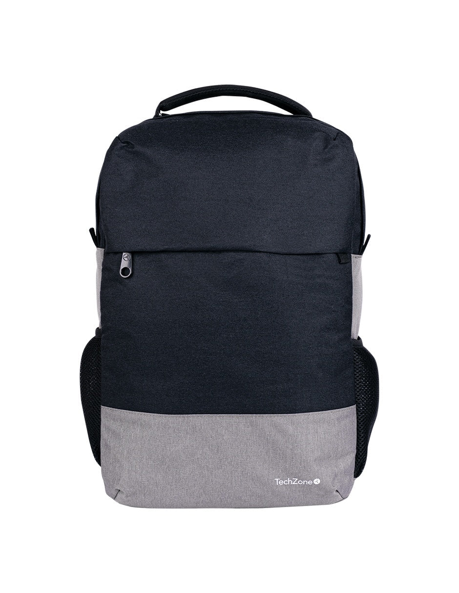 TechZone TZ21LBP07-G mochila Mochila casual Gris Poliéster, Compartimento del portátil