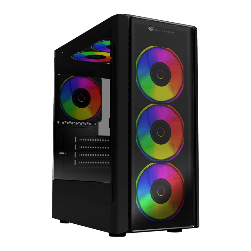 Balam Rush Dragonfly II Crystal GM745s Midi Tower Negro, Micro ATX, Mini-ITX, Metal