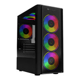 Balam Rush Dragonfly II Crystal GM745s Midi Tower Negro, Micro ATX, Mini-ITX, Metal