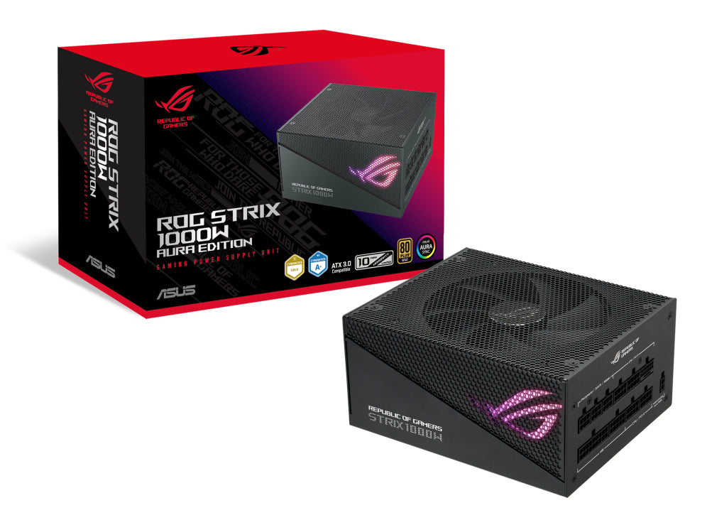 ASUS ROG STRIX 1000W Gold Aura Edition unidades de fuentes de alimentación 1000 W 100 - 240 V Activo 120 W