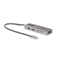 StarTech.com Hub USB-C de 3 Puertos con Red Ethernet de 2,5Gbps y Entrega de Alimentación PD de 100W de Paso - USB 3.2 1