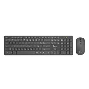 Combo Inalambrico 2 en 1 Stylos Teclado 100% Membrana 105 teclas Conexion USB Nano 2.4Ghz + Mouse 1,600 Dpi 2 Botones Co