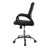 mundo in SILL0903716 silla para oficina o computadora asiento duro respaldo acolchado, Negro, Negro, Polipropileno