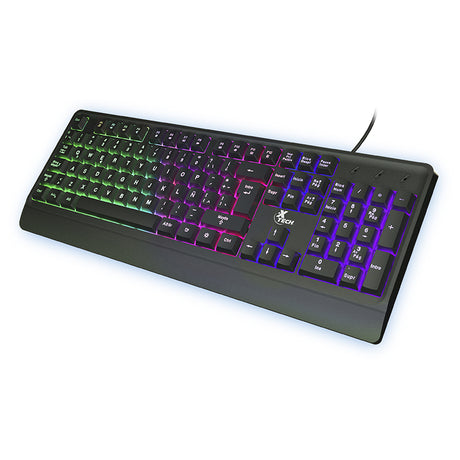 Xtech XTK-505S teclado Juego USB Español Negro, Tamaño completo (100%), Alámbrico, Interruptor de membrana