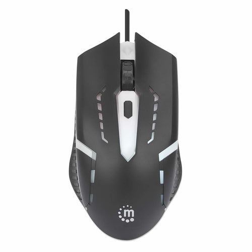 R-Go Tools Mouse Gaming óptico cableado USB con iluminación LED RGB Ratones Juego USB tipo A Óptico