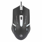 R-Go Tools Mouse Gaming óptico cableado USB con iluminación LED RGB Ratones Juego USB tipo A Óptico