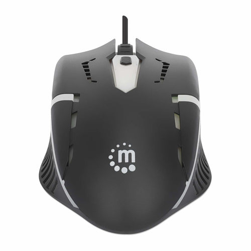 R-Go Tools Mouse Gaming óptico cableado USB con iluminación LED RGB Ratones Juego USB tipo A Óptico