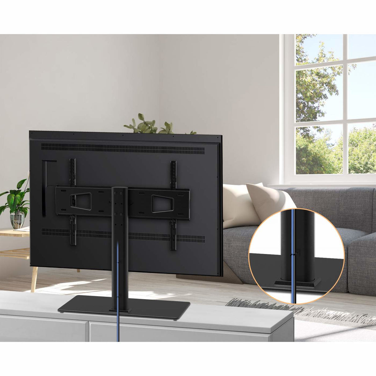 Manhattan Soporte de montaje de TV, con altura ajustable soportes para tv 45 kg 81,3 cm (32") 165,1 cm (65") 100 x 100 mm