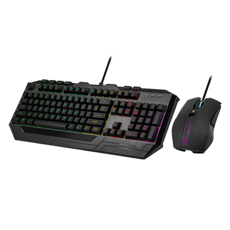 Cooler Master Peripherals DEVASTATOR 3 RGB teclado Juego USB QWERTY Negro, Alámbrico, Interruptor de membrana, LED RGB